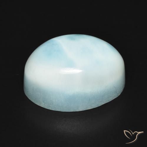 8.99克拉天然拉里马尔，椭圆形，不透明