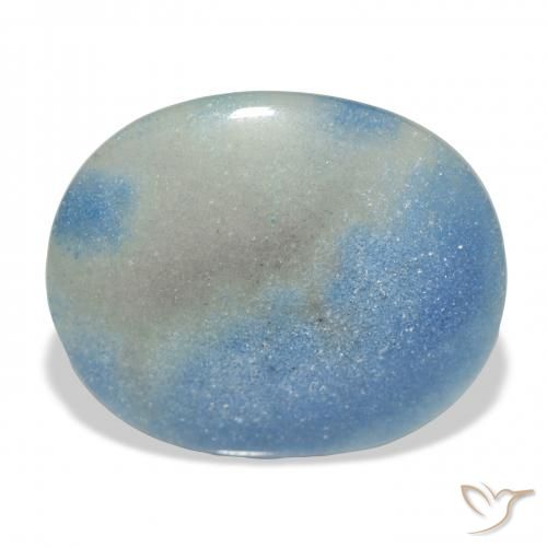 20.64ct 天然 天蓝 天蓝石, 椭圆形, 不透明