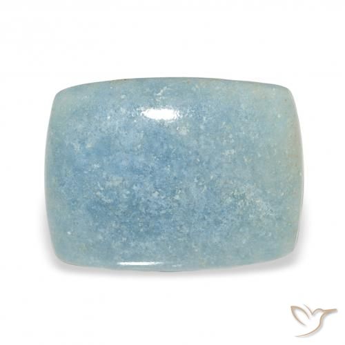 13.08ct 天然 浅蓝色 天蓝石, 软垫, 不透明