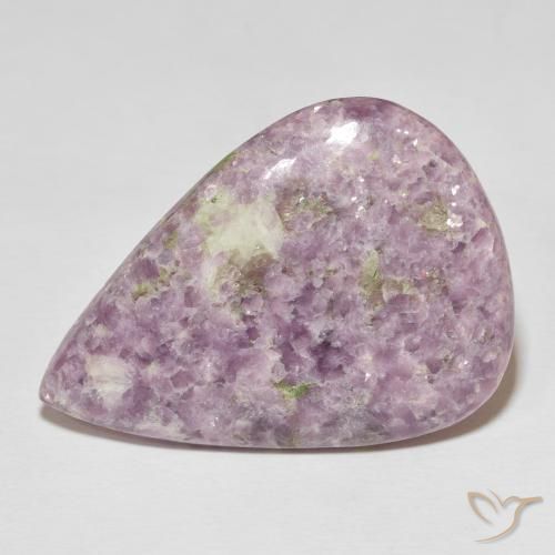 40.40ct 天然 彩色 锂云母, 梨形, 不透明