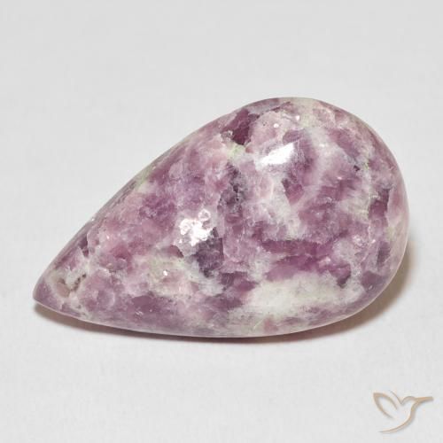 26.75ct 天然 彩色 锂云母, 梨形, 不透明