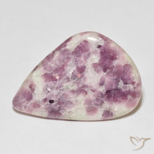 26.22ct 天然 彩色 锂云母, 梨形, 不透明