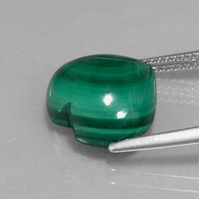 9.29克拉天然孔雀石，心形，不透明