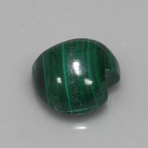 6.26克拉天然绿色孔雀石，心形，11.1×10.6毫米，不透明