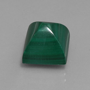 10.39克拉天然绿色孔雀石，方形，10.3×10.3毫米，不透明