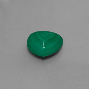3.02克拉天然绿色孔雀石，三角形，9.3×9.1毫米，不透明