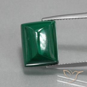 15.53ct 天然 绿色 孔雀石, 狭长方形, 不透明