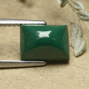3.29克拉天然孔雀石，狭长方形，不透明