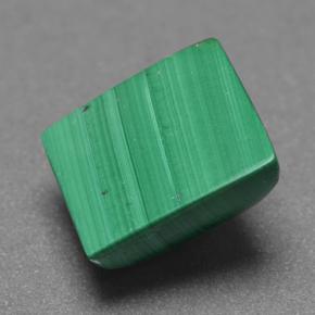4.58克拉天然绿色孔雀石，方形，8.9×8.7毫米，不透明