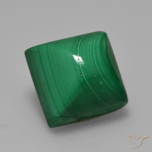 5.85克拉天然孔雀石，正方形，不透明