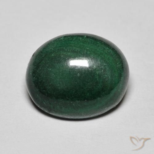 5.60克拉天然孔雀石，椭圆形，不透明