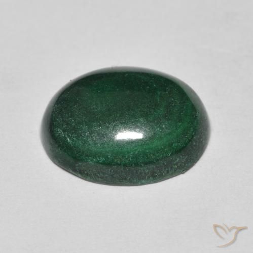 5.60克拉天然孔雀石，椭圆形，不透明