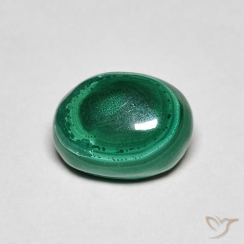2.72ct 天然 绿色 孔雀石, 椭圆形, 不透明