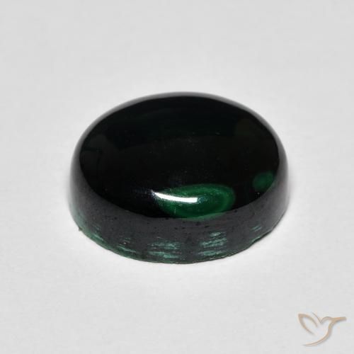 7.96克拉天然孔雀石，椭圆形，不透明