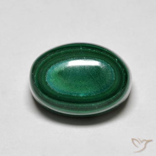 13.80克拉天然孔雀石，椭圆形，不透明