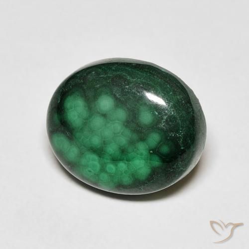 5.88克拉天然孔雀石，椭圆形，不透明