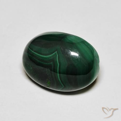 9.88ct 天然 绿色 孔雀石, 椭圆形, 不透明