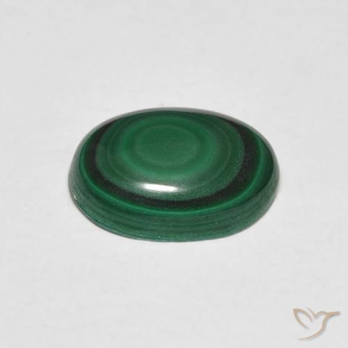 2.60克拉天然孔雀石，椭圆形，不透明