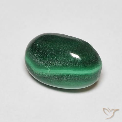 2.27克拉天然孔雀石，椭圆形，不透明
