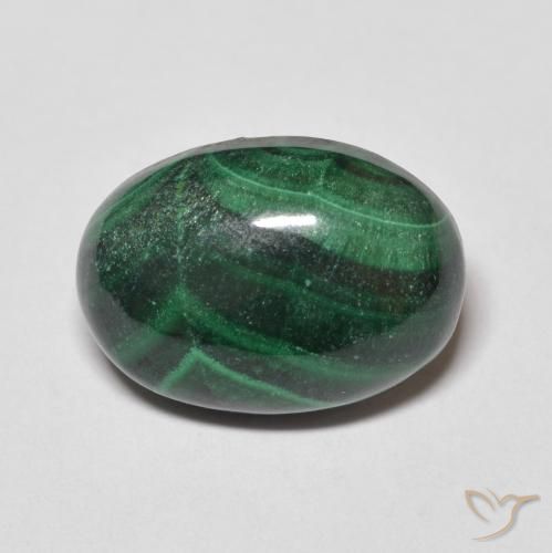 8.86ct 天然 松绿 孔雀石, 椭圆形, 不透明