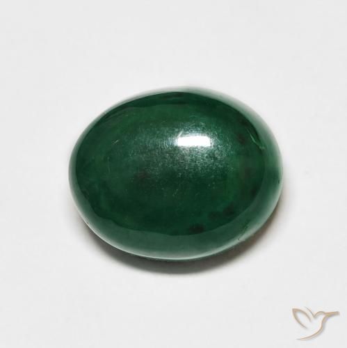 9.37ct 天然 中绿色 孔雀石, 椭圆形, 不透明