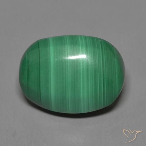 9.23ct 天然 中绿色 孔雀石, 椭圆形, 不透明