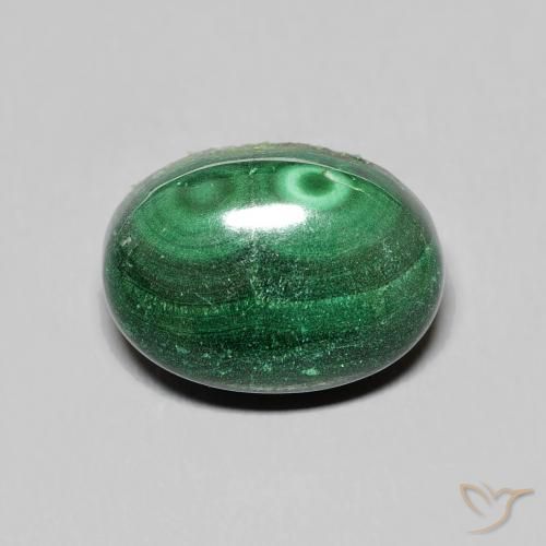 10.38ct 天然 绿色 孔雀石, 椭圆形, 不透明