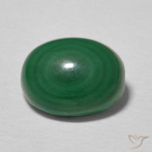 2.93ct 天然 中绿色 孔雀石, 椭圆形, 不透明