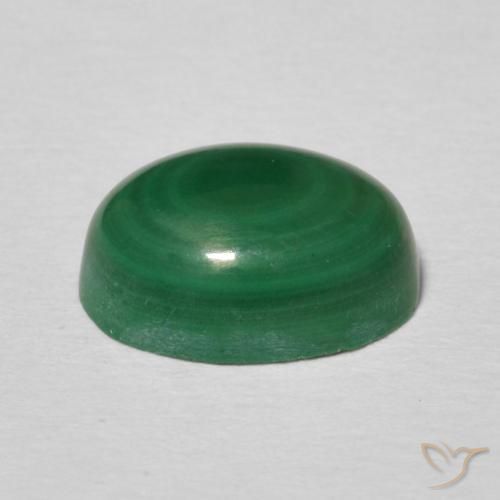 2.93克拉天然孔雀石，椭圆形，不透明