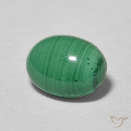 2.38克拉天然孔雀石，椭圆形，不透明