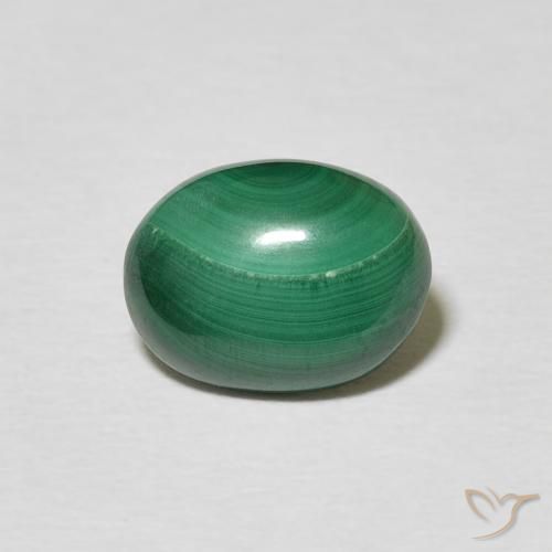 2.75ct 天然 中绿色 孔雀石, 椭圆形, 不透明