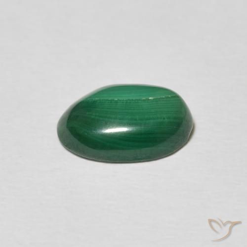 2.75克拉天然孔雀石，椭圆形，不透明