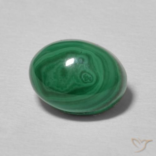 2.90克拉天然孔雀石，椭圆形，不透明