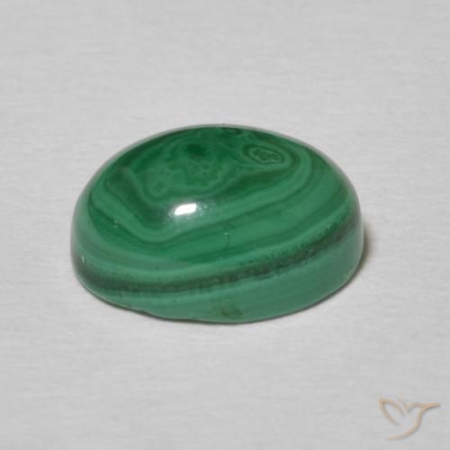 2.90克拉天然孔雀石，椭圆形，不透明