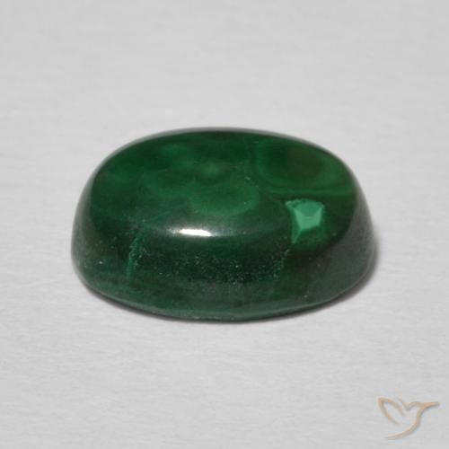 2.97克拉天然孔雀石，椭圆形，不透明