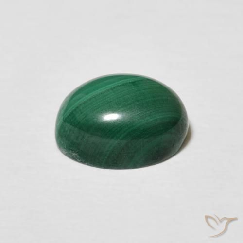 3.12克拉天然孔雀石，椭圆形，不透明
