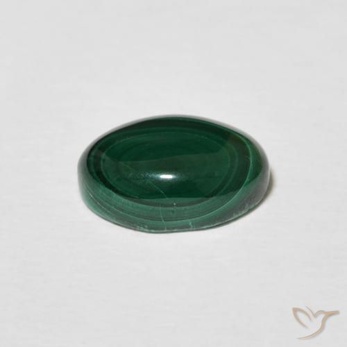 3.10克拉天然孔雀石，椭圆形，不透明