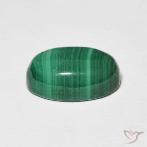 5.60克拉天然孔雀石，椭圆形，不透明