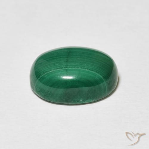 5.75克拉天然孔雀石，椭圆形，不透明