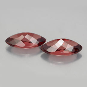 克拉天然马来亚石榴石，榄尖形，VVS