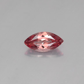 0.61克拉天然粉色马来亚石榴石，马眼形，7.6×3.9毫米，VVS