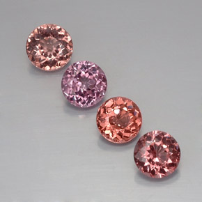 克拉天然马来亚石榴石，圆形切割，VVS-VS