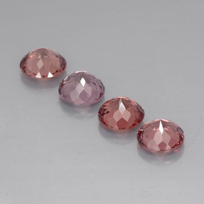 克拉天然马来亚石榴石，圆形切割，VVS-VS