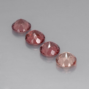 4.74克拉天然马来亚石榴石，圆形切割，VVS-VS