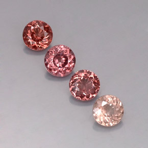 3.36克拉天然马来亚石榴石，圆形切割，VVS-VS