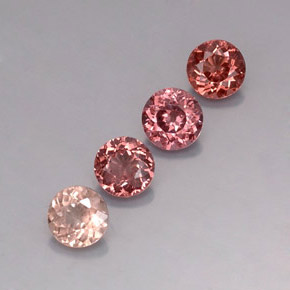 3.36克拉天然马来亚石榴石，圆形切割，VVS-VS