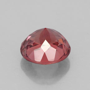 3.14克拉天然粉色马来亚石榴石，圆形切割，8.39毫米，VS