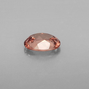 0.85克拉天然粉色马来亚石榴石，椭圆形切割，6.8×4.9毫米，VVS-VS
