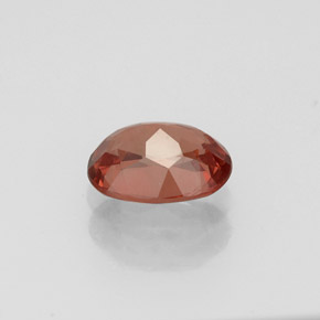 0.99克拉天然橙色马来亚石榴石，椭圆形切割，6.8×5.1毫米，VS