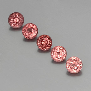 克拉天然马来亚石榴石，圆形切割，VS